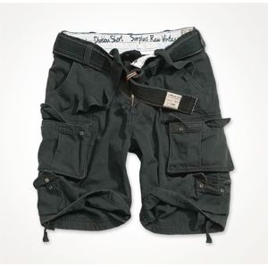 Kraťasy RAW VINTAGE SURPLUS® Division Shorts - černé (Barva: Černá, Velikost: XL)