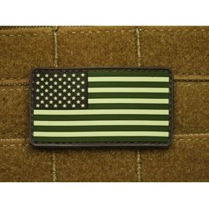 Nášivka JTG - USA vlajka - Forest (Barva: Forest Green)