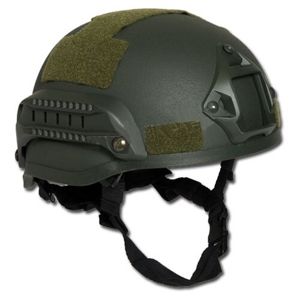 US bojová helma MICH 2002 RAIL Mil-Tec® - zelená (Barva: Zelená)