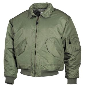 Bunda MFH® Flight Jacket CWU “Bomber“- oliv (Barva: Olive Green, Velikost: XXL)