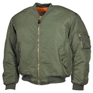 Bunda MFH® Flight Jacket MA1 “Bomber“- oliv (Barva: Olive Green, Velikost: 3XL)