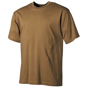Bavlněné tričko US army MFH® s krátkým rukávem - coyote (Barva: Coyote, Velikost: M)