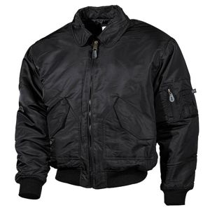 Bunda MFH® Flight Jacket CWU “Bomber“- černá (Barva: Černá, Velikost: XL)