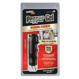 Obranný pepřový sprej SABRE RED® Flip Top Gel - černý (Barva: Černá)
