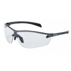 Ochranné brýle BOLLÉ® SILIUM PLUS – kovově šedé, čiré (Barva: Šedá, Čočky: Čiré)