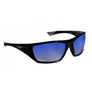 Ochranné brýle BOLLÉ® HUSTLER - černé, polarizační modré (Barva: Černá, Čočky: Modré polarizované)