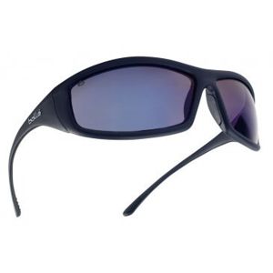 Ochranné brýle BOLLÉ® SOLIS - černé, modré (Barva: Černá, Čočky: Modré zrcadlové)