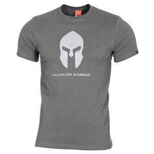 Pánské tričko PENTAGON® Spartan helmet - wolf gray (Barva: Wolf Grey, Velikost: M)