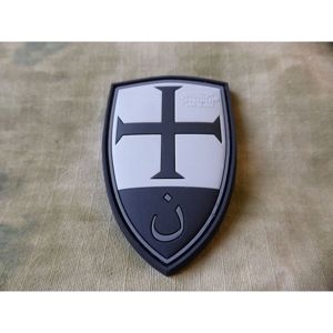 Nášivka JTG® Crusader Shield - blackops (Barva: Černá)