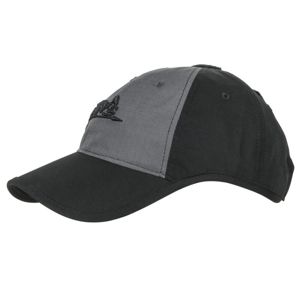 Kšiltovka “baseballka“ HELIKON-TEX® Logo Cap Rip Stop - Shadow Grey, černá (Barva: Černá / Shadow Grey)