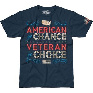 Pánské tričko 7.62 Design® Veteran By Choice - modré (Velikost: S)