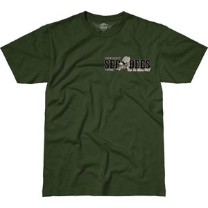 Pánské tričko 7.62 Design® US Navy Seabees - zelené (Velikost: S)