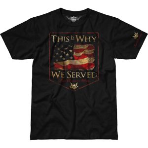 Pánské tričko 7.62 Design® Veterans This Is Why We Served - černé (Velikost: M)