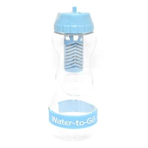 Lahev s filtrem Water-to-Go™ GO! 50 cl - modrá (Barva: Modrá)