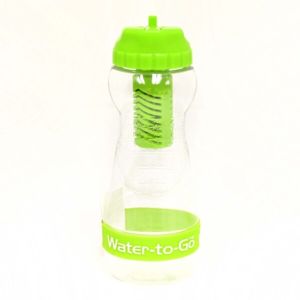 Lahev s filtrem Water-to-Go™ GO! 50 cl - zelená (Barva: Zelená)
