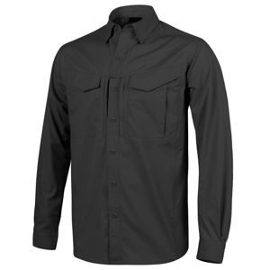 Košile s dlouhým rukávem Helikon-Tex® Defender MK2® Ripstop - černá (Barva: Černá, Velikost: XS)