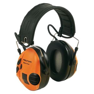 Elektronická ochranná sluchátka 3M® PELTOR® SportTac™ Slimline – Zelená / oranžová (Barva: Zelená / oranžová)