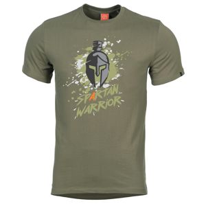 Pánské tričko PENTAGON® Spartan Warrior - zelené (Barva: Zelená, Velikost: S)