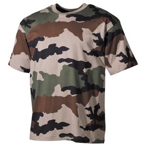 Bavlněné tričko US army MFH® s krátkým rukávem - CCE (Barva: Camouflage Centre Europe (CCE) , Velikost: M)
