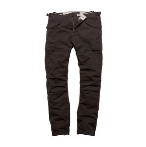 Kalhoty Miller M65 Vintage Industries® - černé (Barva: Černá, Velikost: 29)