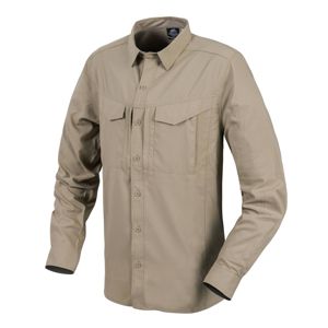 Košile s dlouhým rukávem Helikon-Tex® Defender Mk2 Tropical - Silver Mink (Barva: Silver Mink, Velikost: L)