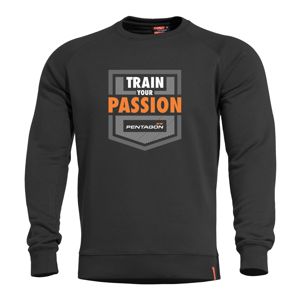 Mikina Hawk Train Your Passion PENTAGON® – Černá (Barva: Černá, Velikost: XXL)