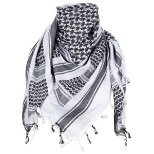 Šátek Palestin s třásněmi MFH® - černo-bílý (Barva: Černá / bílá)
