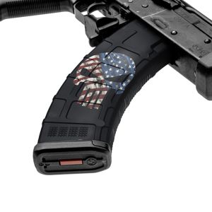 GunSkins® prémiový vinylový skin na zásobník AK-47 – GS Skull America (Barva: GS Skull America)