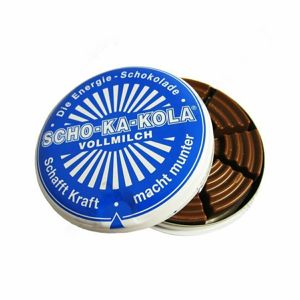 Energetická čokoláda Scho-ka-kola® 100 g – Mléčná - modrá (Barva: Mléčná - modrá)