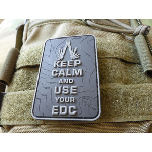 Nášivka Keep Calm and use your EDC JTG® – BlackOps (Barva: BlackOps)