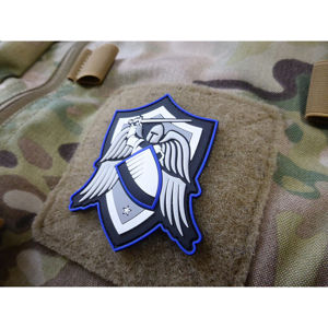 Nášivka Archangel Saint Michael strike shield JTG® – Modrá (Barva: Modrá)