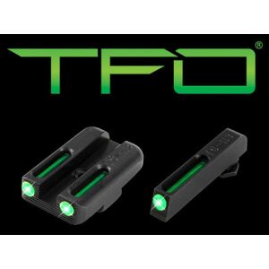 Mířidla TFO Tritium / Fiber-Optic Truglo® pro Glock® 42/43 – Černá (Barva: Černá)