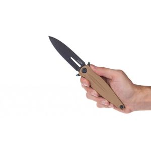 Zavírací nůž Z400 G10 Liner Lock ANV® - barva rukojeti: písková, DLC černá čepel (Barva: Písková, Varianta: DLC ČERNÁ ČEPEL)