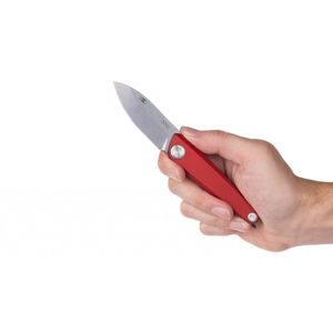 Zavírací nůž Z050 ANV® - barva rukojeti: červená, šedá čepel - Stone wash (Barva: Červená, Varianta: ŠEDÁ ČEPEL - STONE WASH )
