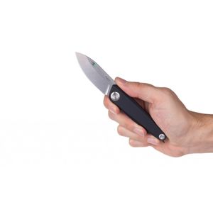 Zavírací nůž Z050 ANV® - barva rukojeti: černá, šedá čepel - Stone wash (Barva: Černá, Varianta: ŠEDÁ ČEPEL - STONE WASH )