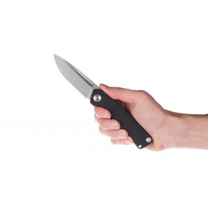 Zavírací nůž Z200 G10 Liner Lock ANV® - barva rukojeti: černá, šedá čepel - Stone wash (Barva: Černá, Varianta: ŠEDÁ ČEPEL - STONE WASH )