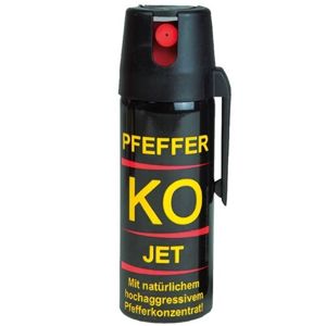 Obranný pepřový sprej Klever® KO JET 50 ml (Barva: Černá)