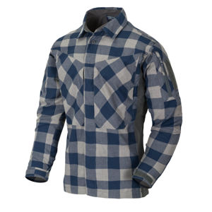 Flanelová košile MBDU Helikon-Tex® – Modrá (Barva: Modrá, Velikost: L)