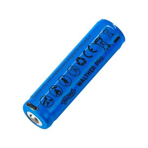 Nabíjecí baterie ICR18650 Li-lon / 2 600 mAh / 3,6 V Walther® (Barva: Modrá)