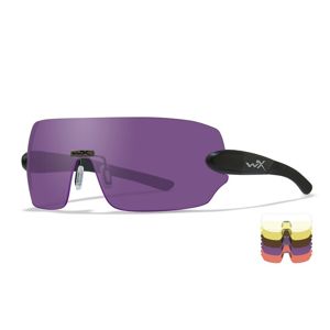 Střelecké brýle Detection Wiley X®, 5 zorníků (Barva: Černá, Čočky: Čiré + žluté + oranžové + Purple + Copper)