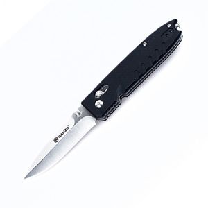Zavírací nůž G746 Ganzo® – Stříbrná čepel – Satin, Černá (Barva: Černá, Varianta: Stříbrná čepel – Satin)