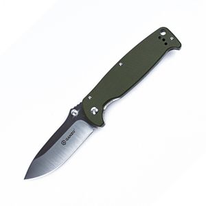 Zavírací nůž G742-1 Ganzo® – Stříbrná čepel – Satin, Zelená (Barva: Zelená, Varianta: Stříbrná čepel – Satin)