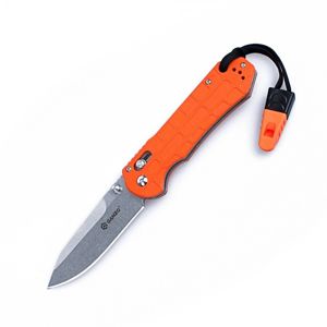 Zavírací nůž G7452P-WS Ganzo® – Stříbrná čepel – Satin, Oranžová (Barva: Oranžová, Varianta: Stříbrná čepel – Satin)