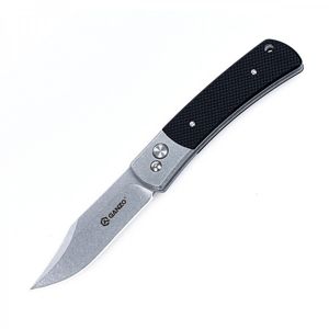 Zavírací nůž G747-2 Ganzo® – Stříbrná čepel – Satin, Černá (Barva: Černá, Varianta: Stříbrná čepel – Satin)