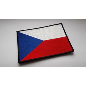 Vyšívaná vlajka na suchý zip Česká republika TA® 13 cm x 9 cm – Vícebarevná (Barva: Vícebarevná)