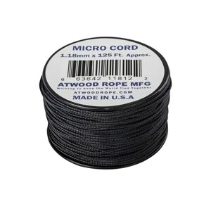 Padáková šňůra Micro Cord  (125 ft) ARM® – Černá (Barva: Černá)