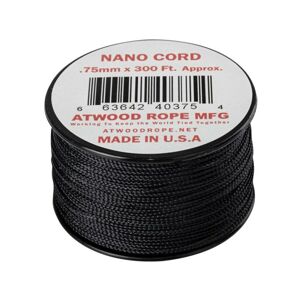 Padáková šňůra Nano Cord  (300 ft) ARM® – Černá (Barva: Černá)
