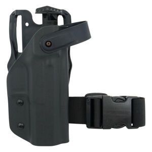 OWB CZ P-10 F - taktické pistolové pouzdro s automatickou pojistkou RH Holsters® – uchycení na platformu, Černá (Barva: Černá, Typ uchycení: uchycení 