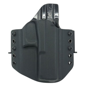 OWB Glock 17 - vnější pistolové pouzdro s polovičním SweatGuardem RH Holsters® – Černá (Barva: Černá, Typ uchycení: SpeedLoops)