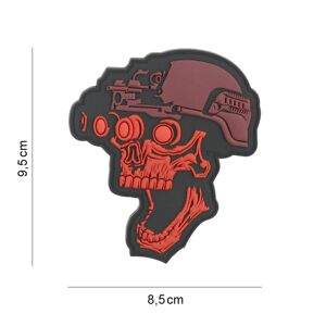 Patch Night Vision Skull 101INC® – Červená (Barva: Červená)